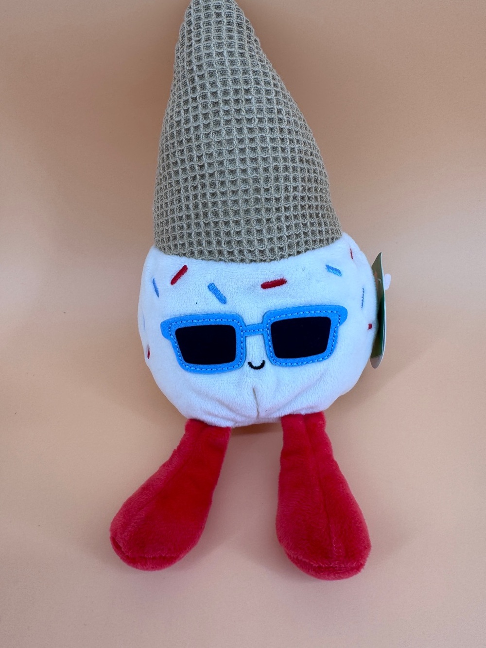 Gigglescape Ice Cream Plush w/ Sunglasses Small Stuffed Toy NWT